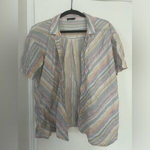 Beach cover up, button up shirt